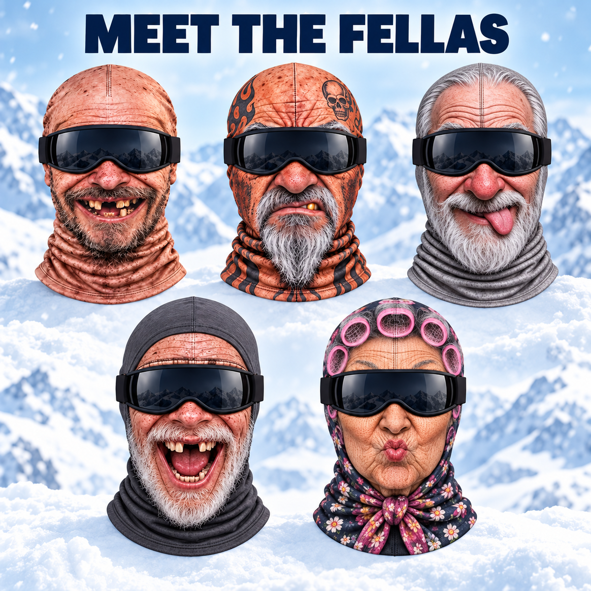 FrostFellas™ Funny Face Balaclava
